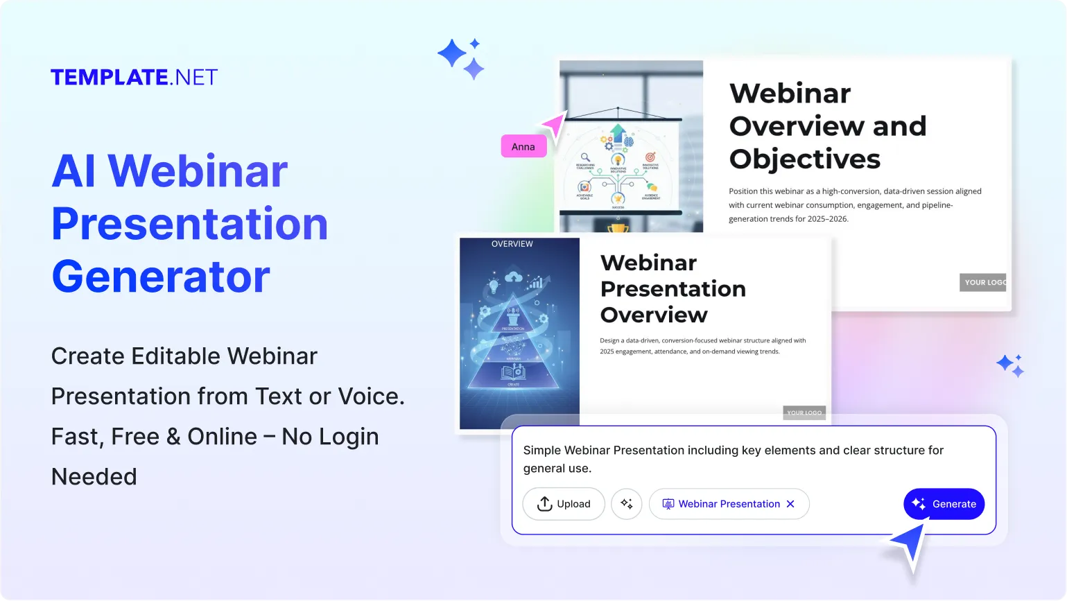 Free AI Webinar Presentation Generator, Free AI Webinar Slide Maker Online